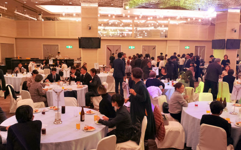 忘年会の会場の様子です