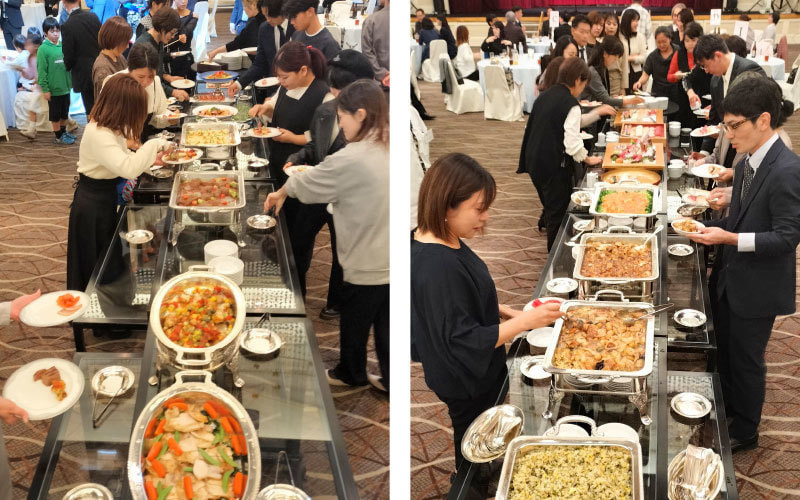 忘年会の会場の様子です